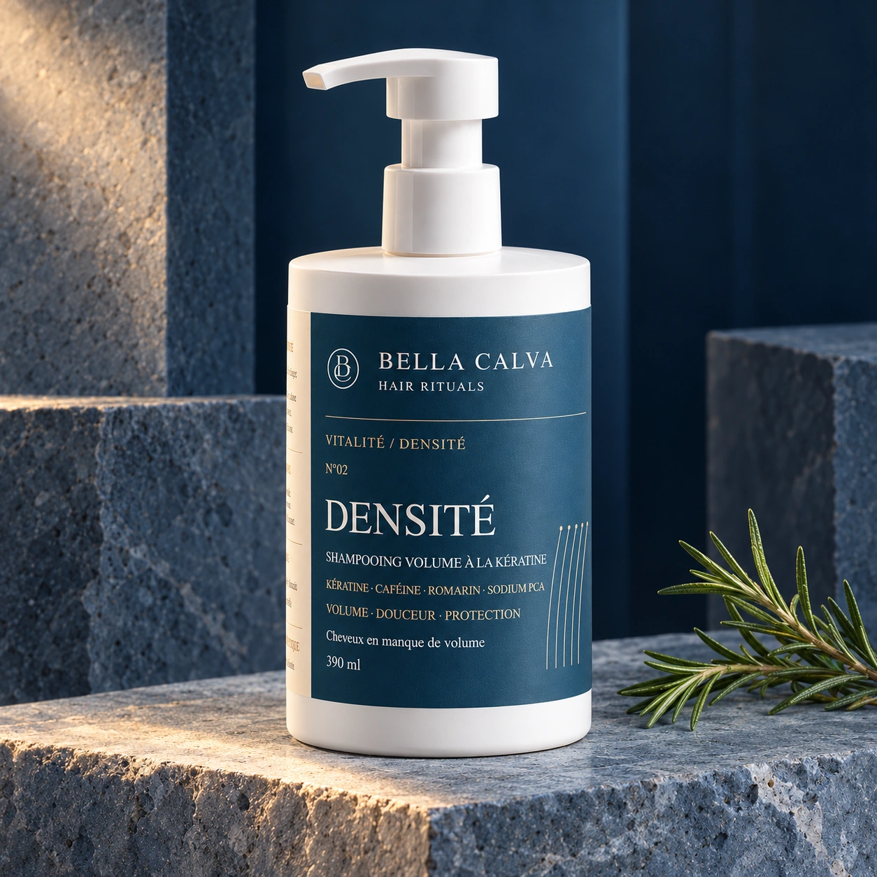 Densité Bella Calva dans l’univers bleu de la collection Vitalité / Densité
